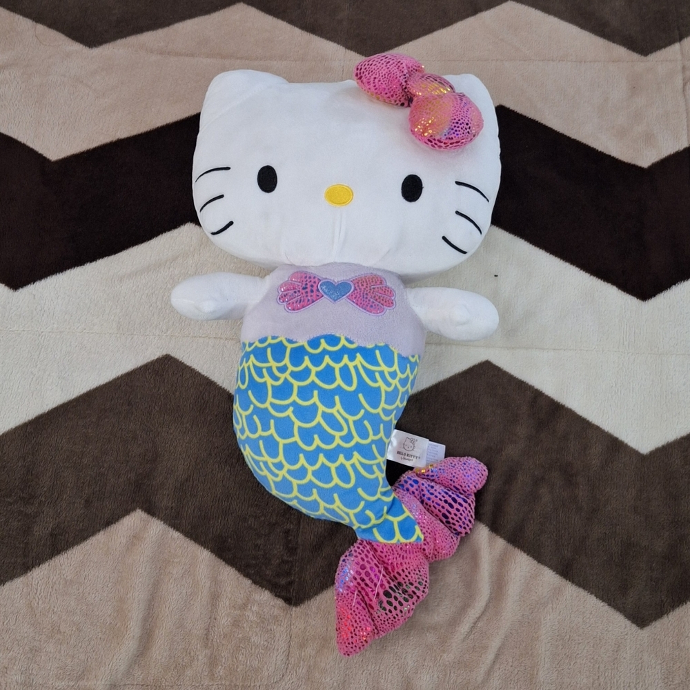 HELLO KITTY 15” Mermaid Kitty Sanrio Plush Stuffed Animal Toy